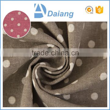 wholesale multicolor cheap printed new products dot linen fabric for europe