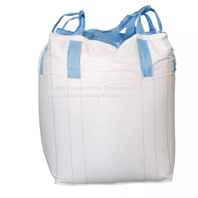 1 ton jumbo bulk big bag packing for rice or wheat many time using, UV treated, safety factor: 5:1 super sacks