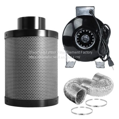 Aux Hydroponics Fan Carbon Filter Duct Ventilation Kit