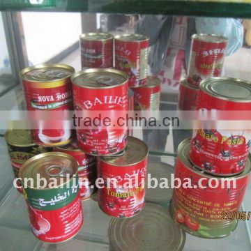 210g canned Tomato paste,red color ketchup tomato puree