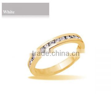 smart simple gold white ring designs