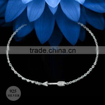 925 silver jewelry diamond arrow bracelet