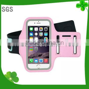 2016 new products hign quality outdoor neoprene reflective phone armband