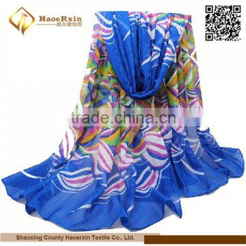 Low Price High Quality Customizable Digtial Printed Chiffon Long Designer Scarf