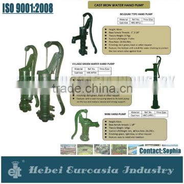 Cast Iron Hand Pump for Drinking Water