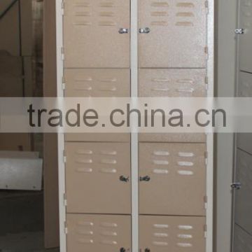 Vertical 12 Door Steel Locker wardrobe with hings