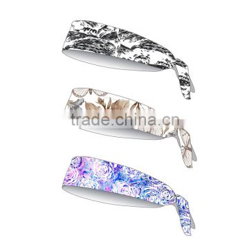 (Trade Assurance OEM ODM) Custom Colorful cotton Sport Elastic Headband for girls