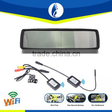 4.3 inch WiFi wireless Transceiver front rear camera car dvr with gps and Bluetooth