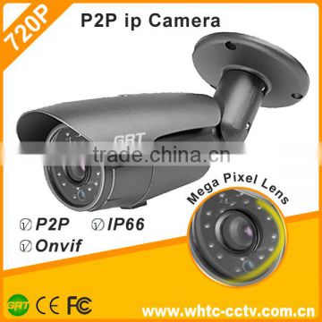 hot sell 1080p cctv outdoor bullet p2p h.264 ip camera with night vision