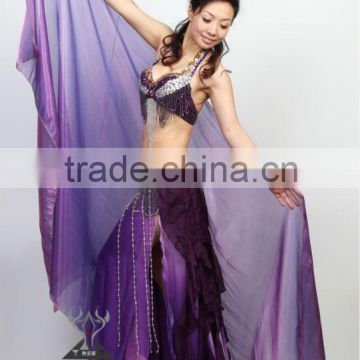 Organdy Bellydance Veil with gradient colors