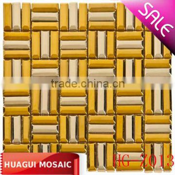Silver Gold Bars Mosaic Metal Tile HG-Z013