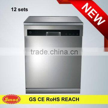 Automatic vertical front loading freestanding dish washing machine with LED display