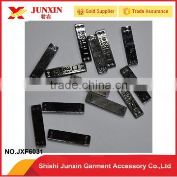 Hot selling products metal garment emblem tag made in China