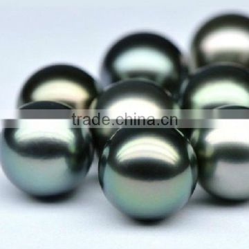 13-14mm Tahiti black loose pearls beads for pendants