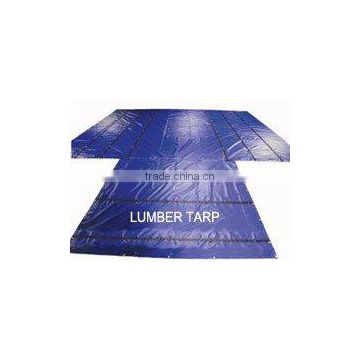 Light Weight Lumber Tarp w/ 8' drops, 3 rows of D-Rings & Grommets.
