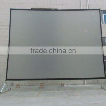 VS big size 400inch rear and front fast fold screen