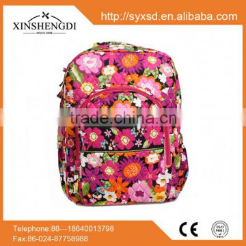 Best seller cotton colorful quilted unique duffel kids school backpack