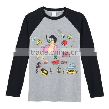 Kids and Childrens Long Sleeve Printing T-shirt
