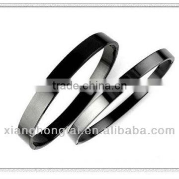 Unisex IP black stainless steel bangle jewelry