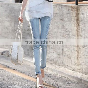 The new hot drilling Slim thin jeans women trousers