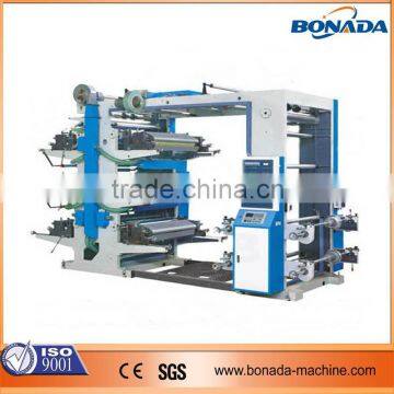 Six color stack type Fabric Flexographic printing machine