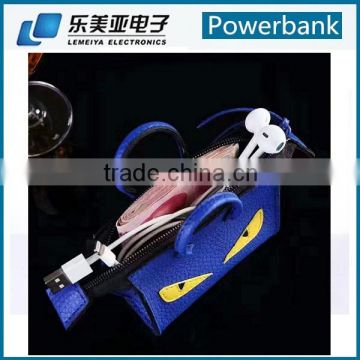 Universal External Power Supply Portable Mini Demon Lady Handbag Power Bank 4000mAh