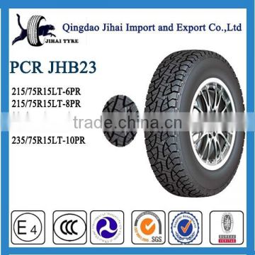passenger car tires 215/75R15LT with china manufacture