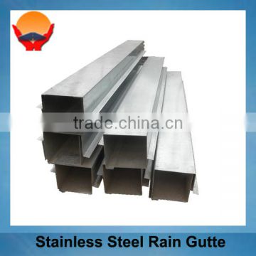 Steel structure building stainless steel rain gutte