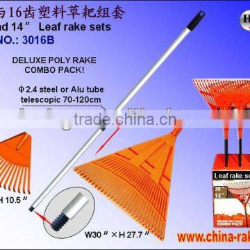 30 teeth and 16 teeth plastic rake set(3016B)