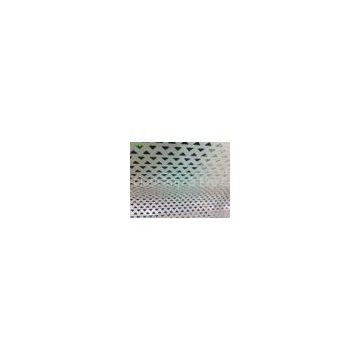 Decoration Aluminum Perforated Metal Screen With Triangle Hole