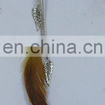 fashion new design feather earring long FHE-0056