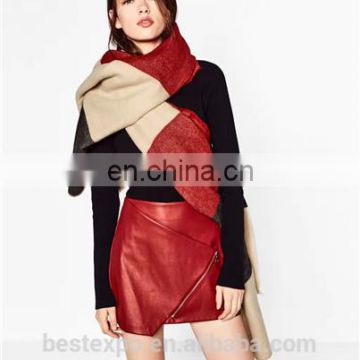 2016 hot sale plaid blanket shawl women fashionable cashmere scarf