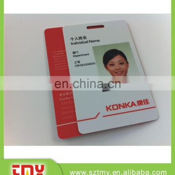 alibaba verified factory plastic id card printing with card holder