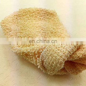 Bamboo Fiber Bath Gloves Exfoliating Skin Wash Foam Towel Massage Back Shower