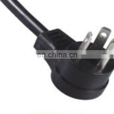 277V Power cord one end with 3PIN Angle plug 7-15P extension 3 prong power cord