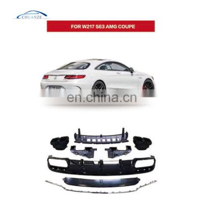 HOT SELLING BODY KIT FOR MERCEDES BENZ W217 S63 AMG COUPE REAR BUMPER AUTO SPARE PARTS