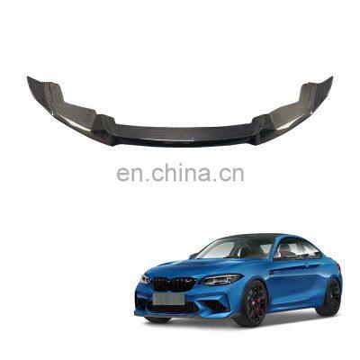 Car Accessories M2C CS Front Bumper Lip Kit Car Spoilers Carbon Fiber front lip spoiler For Bmw F87 M2C