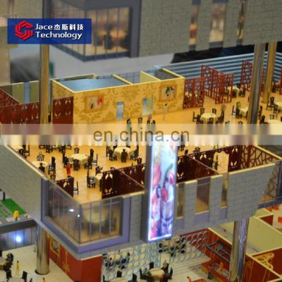 Luxury Mall architectural model scal miniature 3d maquette landscape plan in scale
