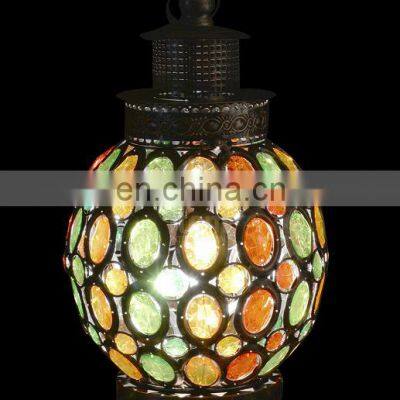 2021 New Design home decorative  glass Handmade Mosaic table Turkish Lamp glass table lamp