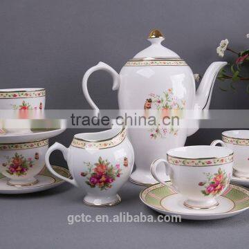 Bone China Tea sets with Butterfly and Flower design