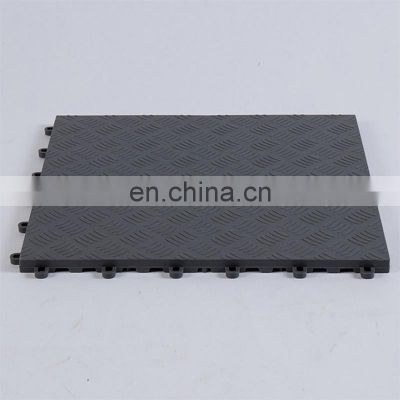 CH Excellent Quality Vented Square Non-Toxic Cheapest Anti-Slip Oil Resistant Flexible 40*40*1.8cm Garage Floor Tiles