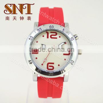 Jelly colors fashion silicone watch in 2014
