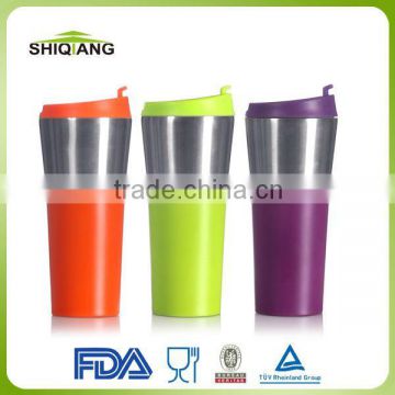 450ml China Manufacturing Sublimation Stainless Steel Travel Tumbler With Leakproof Cover