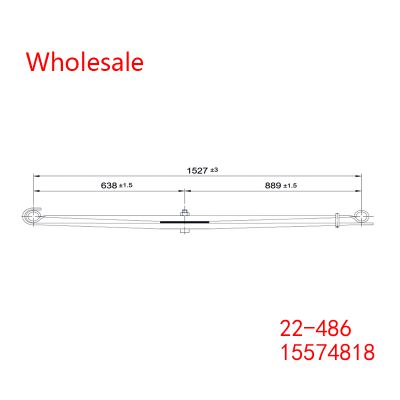 15574818, 22-486 Light Duty Vehicle Front Axle Wheel Parabolic Spring Arm Wholesale For GMC
