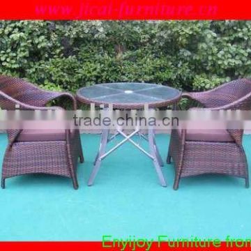 rattan garden table