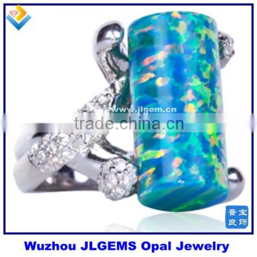 Good Quality Opal Stone Ring Palting 925 Sterling Silver Ring for lucky and fancy