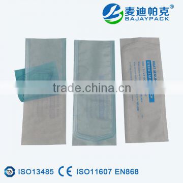 Different sizes Heat Sealing Sterilization Flat Pouch for injectors