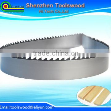 Good bending resistance carbide band saw blade for cutting wood