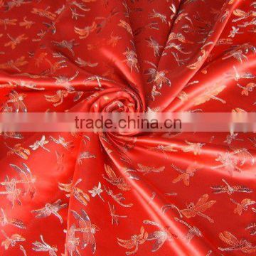 Chinese brocade woven into dragonfly pattern