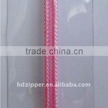 transparent PVC zipper